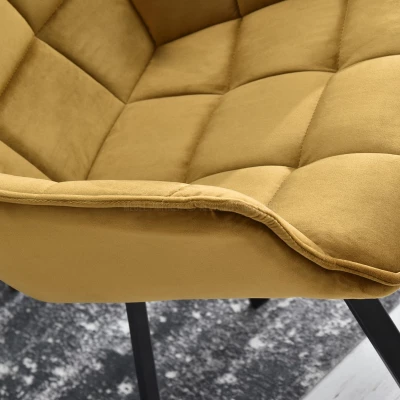LOVISA Esszimmerstuhl - Gold/Schwarz