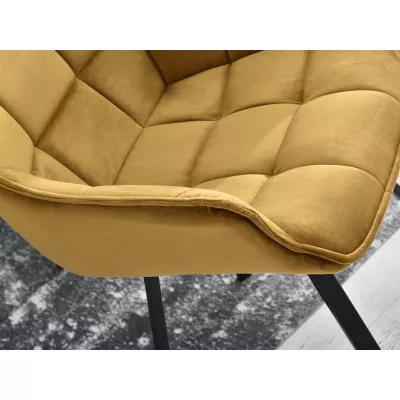 LOVISA Esszimmerstuhl - Gold/Schwarz