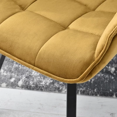 LOVISA Esszimmerstuhl - Gold/Schwarz