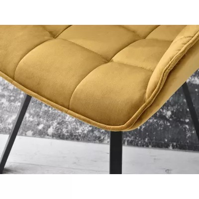 LOVISA Esszimmerstuhl - Gold/Schwarz