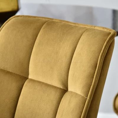 LOVISA Esszimmerstuhl - Gold/Schwarz