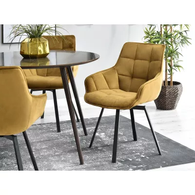 LOVISA Esszimmerstuhl - Gold/Schwarz