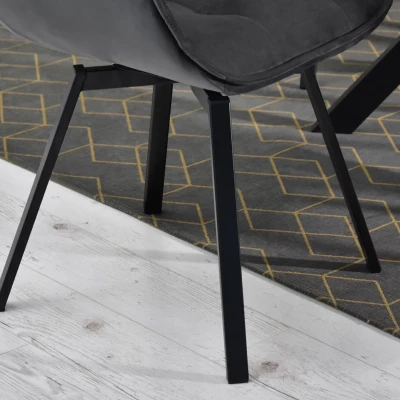 LOVISA Esszimmerstuhl – Graphit/Schwarz