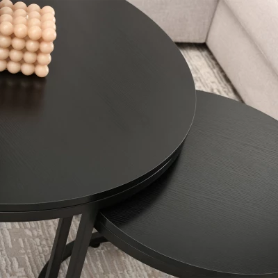 Couchtisch-Set JACEK – schwarz¨