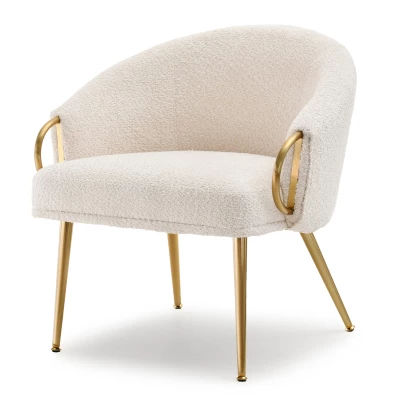 FINBAR Polstersessel – Creme/Gold