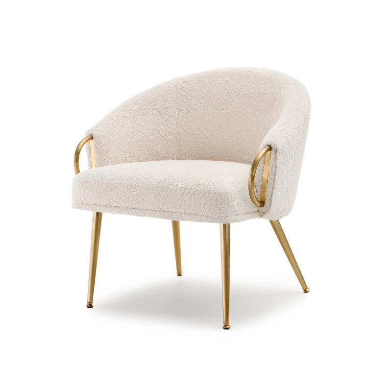 FINBAR Polstersessel – Creme/Gold