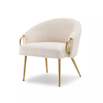 FINBAR Polstersessel – Creme/Gold