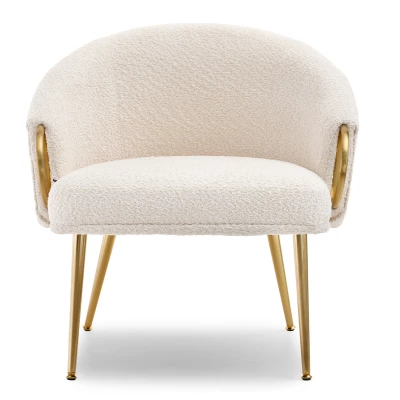 FINBAR Polstersessel – Creme/Gold