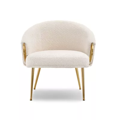 FINBAR Polstersessel – Creme/Gold
