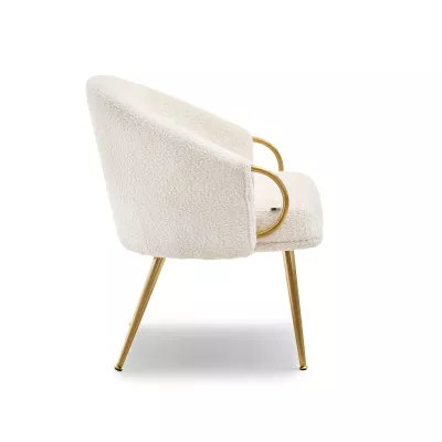 FINBAR Polstersessel – Creme/Gold