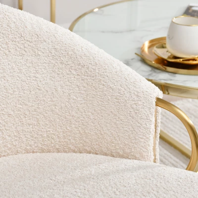 FINBAR Polstersessel – Creme/Gold