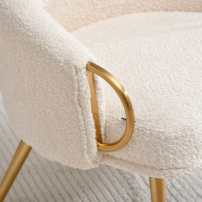 FINBAR Polstersessel – Creme/Gold