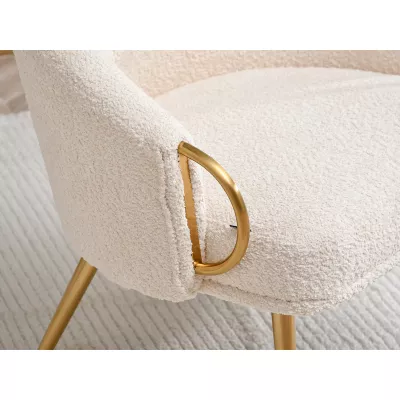 FINBAR Polstersessel – Creme/Gold