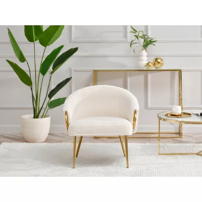 FINBAR Polstersessel – Creme/Gold