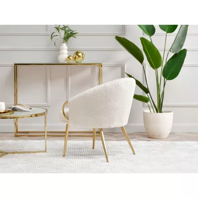 FINBAR Polstersessel – Creme/Gold