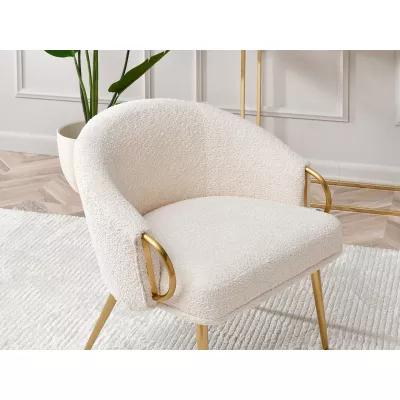FINBAR Polstersessel – Creme/Gold