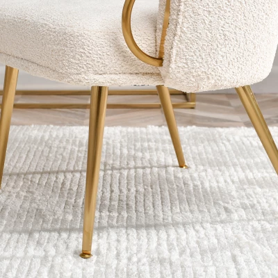 FINBAR Polstersessel – Creme/Gold