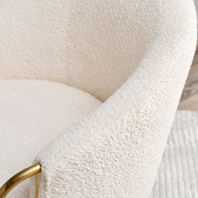 FINBAR Polstersessel – Creme/Gold