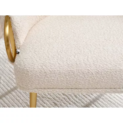 FINBAR Polstersessel – Creme/Gold