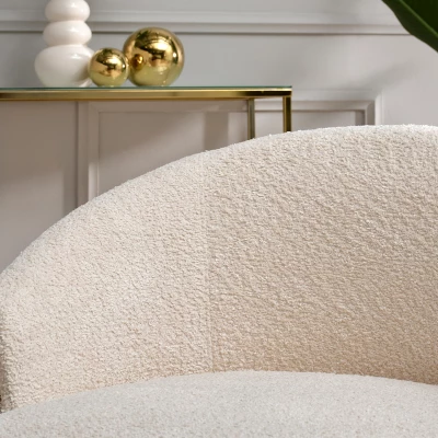 FINBAR Polstersessel – Creme/Gold