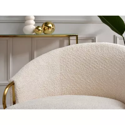 FINBAR Polstersessel – Creme/Gold