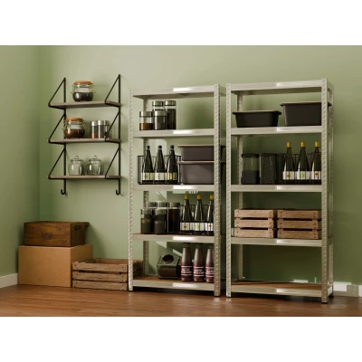 Haushaltsregal RAIVO 5 - silber