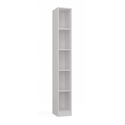 Schmales Bücherregal CHICO - weiß