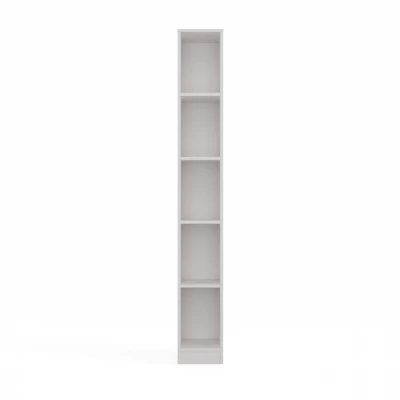 Schmales Bücherregal CHICO - weiß