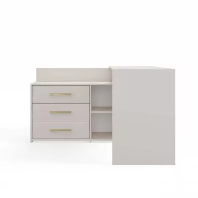 Schreibtisch mit Kommode MIKOL - Kaschmir