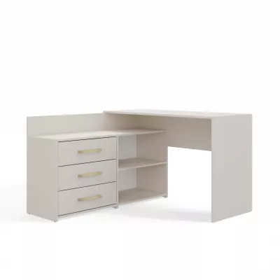 Schreibtisch mit Kommode MIKOL - Kaschmir