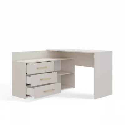 Schreibtisch mit Kommode MIKOL - Kaschmir