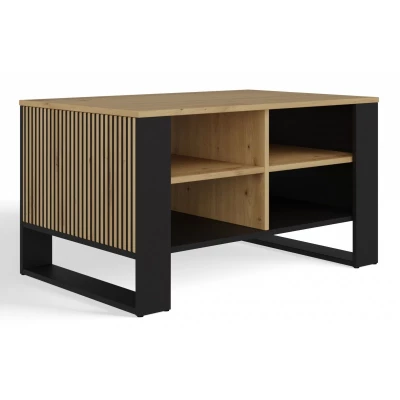 Couchtisch LAUREN 7 - Artisan Eiche / Schwarz