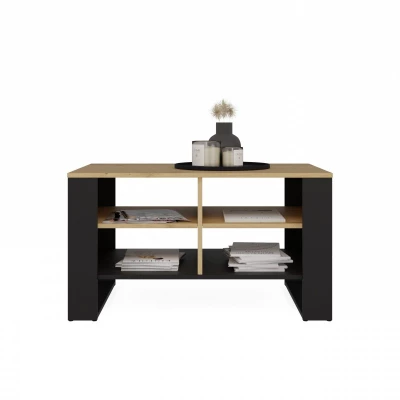Couchtisch LAUREN 7 - Artisan Eiche / Schwarz