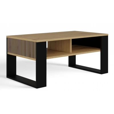 Couchtisch LAUREN 5 - Artisan Eiche / Schwarz