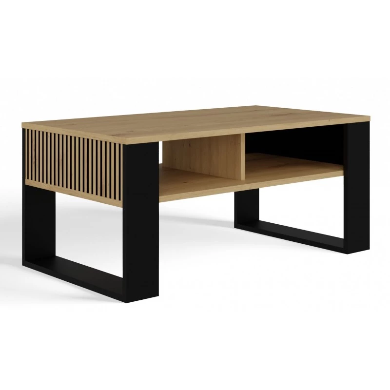 Couchtisch LAUREN 5 - Artisan Eiche / Schwarz