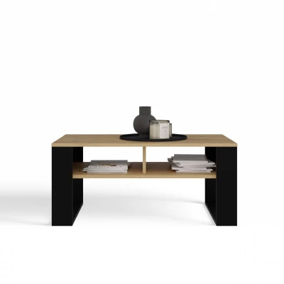 Couchtisch LAUREN 5 - Artisan Eiche / Schwarz