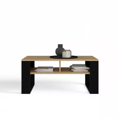 Couchtisch LAUREN 5 - Artisan Eiche / Schwarz