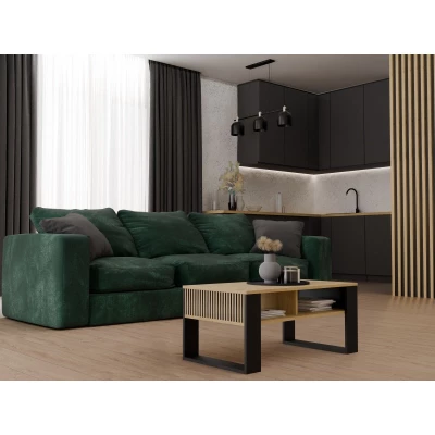 Couchtisch LAUREN 5 - Artisan Eiche / Schwarz