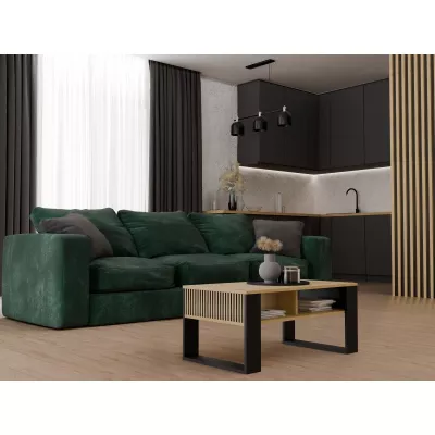 Couchtisch LAUREN 5 - Artisan Eiche / Schwarz