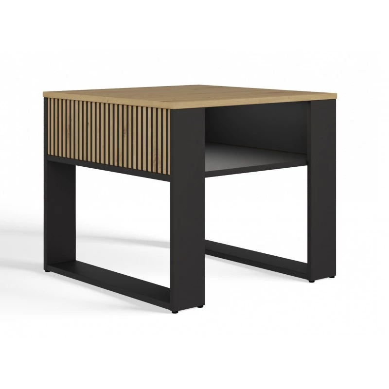 Couchtisch LAUREN 4 - Artisan Eiche / Schwarz
