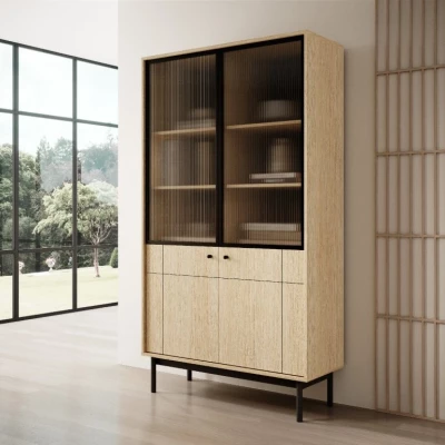 Glasvitrine FIBI - Eiche linea