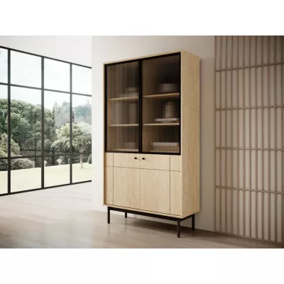 Glasvitrine FIBI - Eiche linea