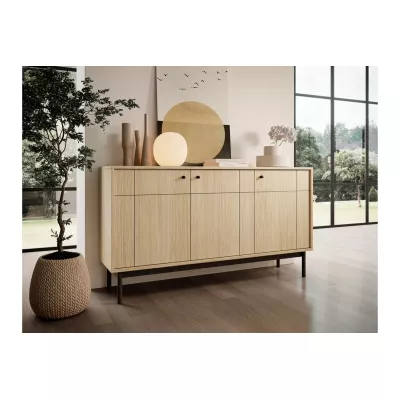 Dreitürige Kommode FIBI - Linea Eiche