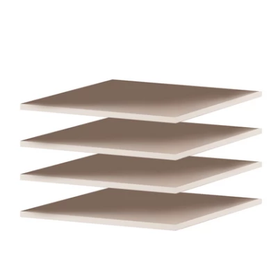 Set mit 4 Regalen für den Kleiderschrank MARFA und MISHEEL 101 – Beige