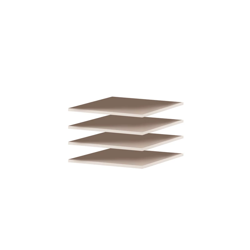Set mit 4 Regalen für den Kleiderschrank MARFA und MISHEEL 101 – Beige