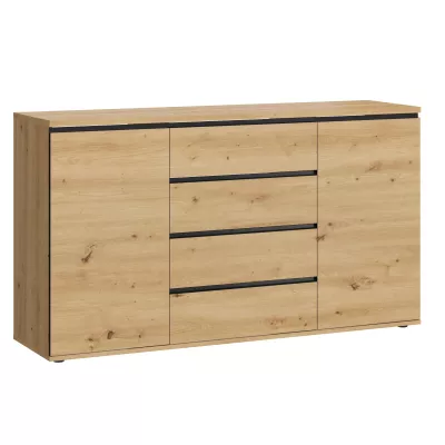Breite kombinierte Kommode HERA - Artisan Eiche