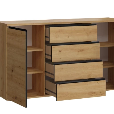 Breite kombinierte Kommode HERA - Artisan Eiche Breite kombinierte Kommode HERA - Artisan Eiche