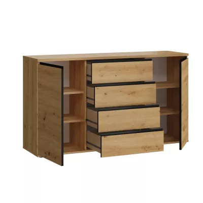 Breite kombinierte Kommode HERA - Artisan Eiche