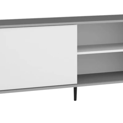 TV-Ständer HUKON - grau / weiß
