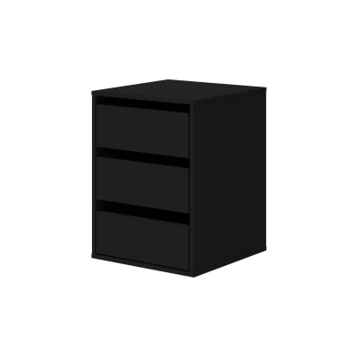 3er-Set Schubladen für Kleiderschrank 203 und 250 cm SIMEN - schwarz